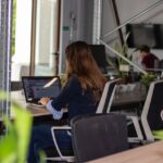 Arbeitsplatz im Coworking Space